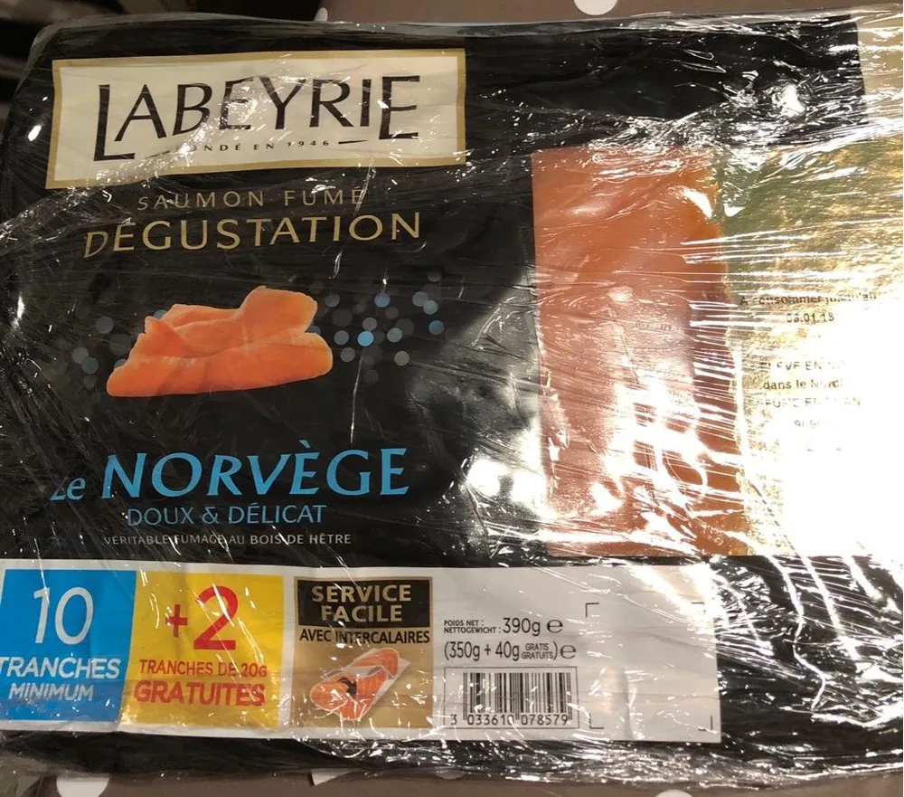 Saumon fumé de Norvège