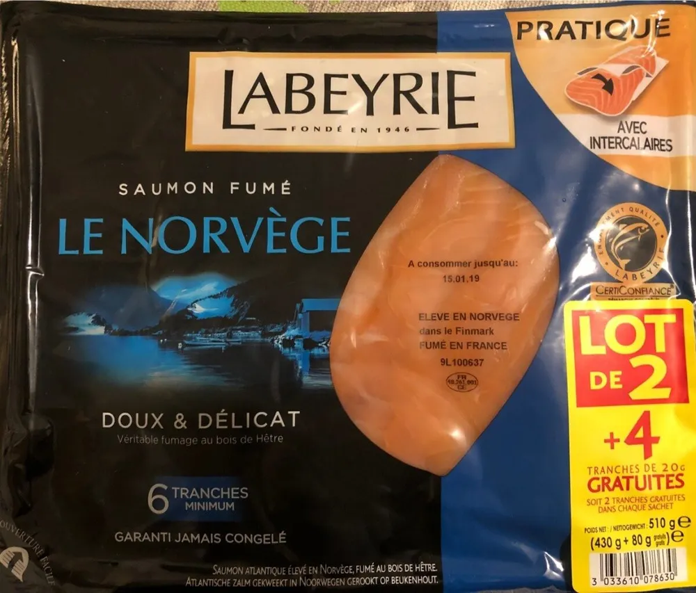 Saumon Fumé Le Norvège