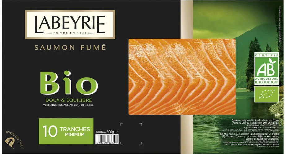SAUMON ATLANTIQUE BIO FUME