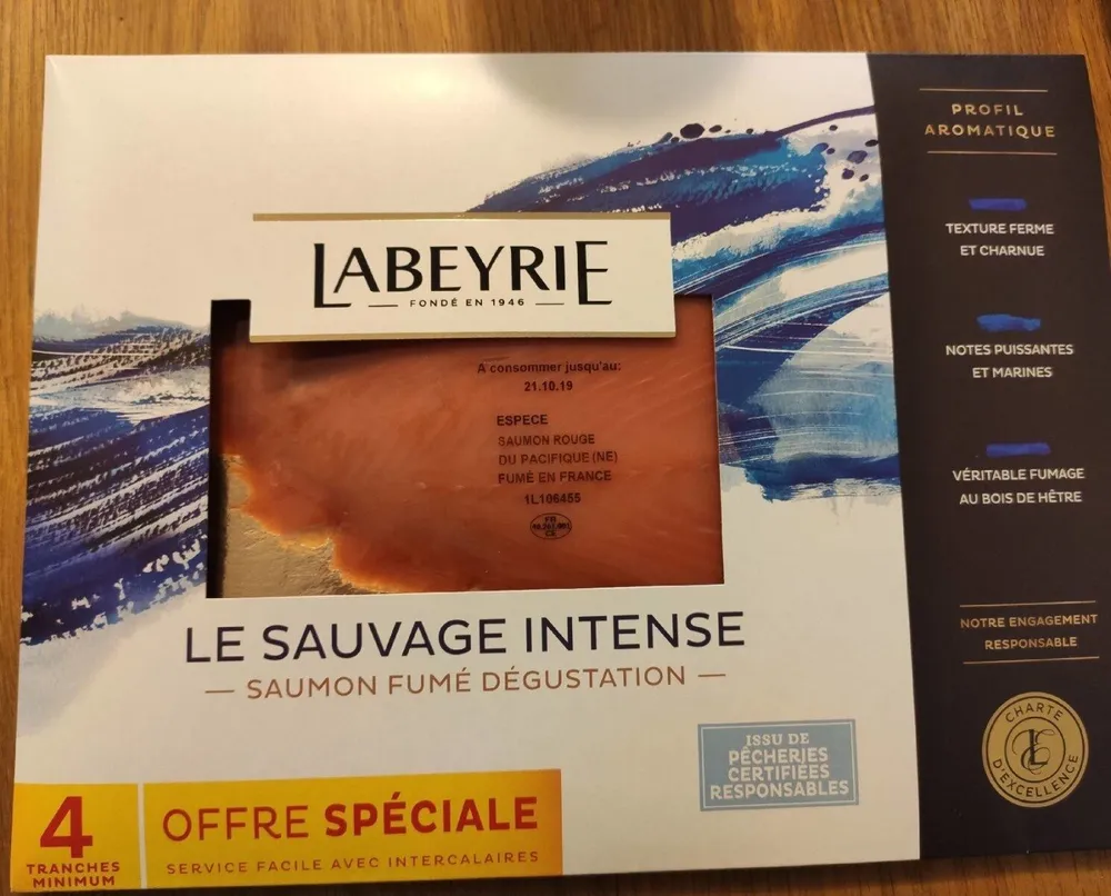 Saumon fumé le sauvage intense