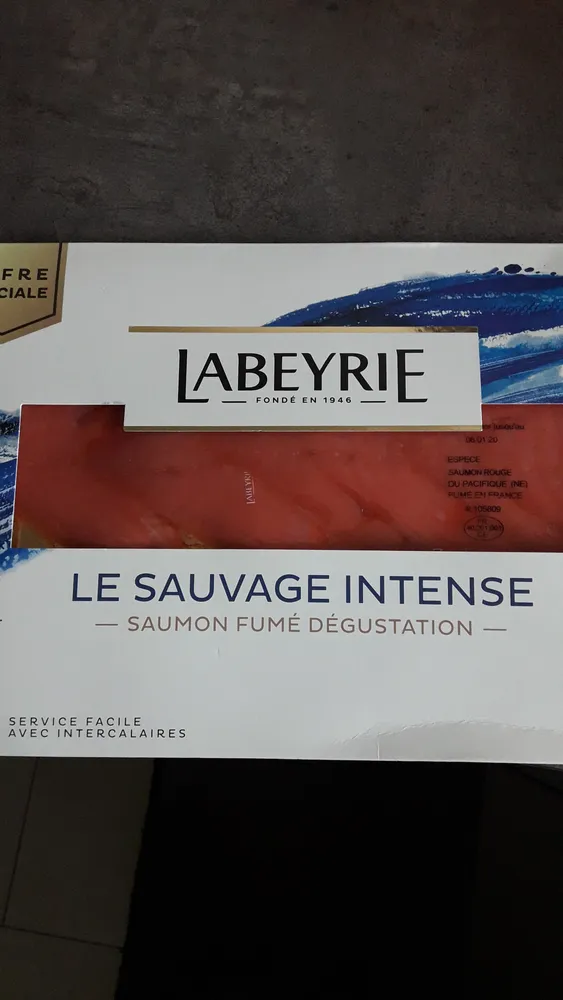 LE SAUVAGE INTENSE SAUMON FUMÉ DÉGUSTATION