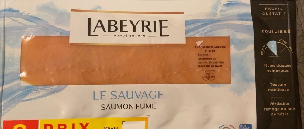 Saumon fumé Le Sauvage