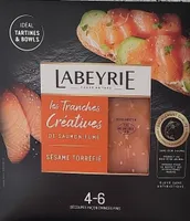 Les Tranches Créatives de Saumon Fumé Sésame Torréfié