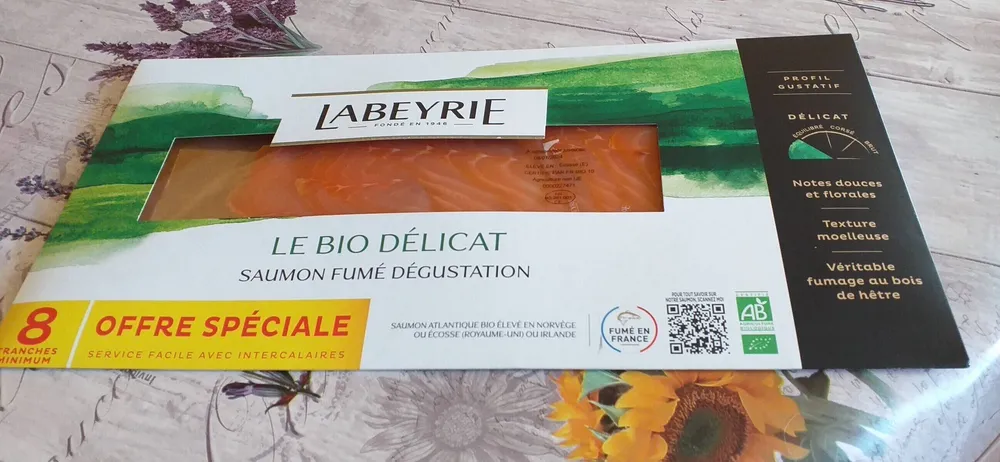 Saumon fumé dégustation le bio délicat