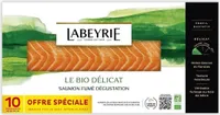 Le bio délicat saumon fumé