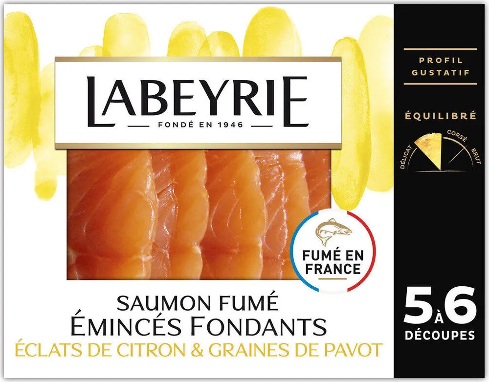 Émincés saumon atlantique Norvège huile graines