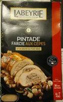 Pintade farcie aux cèpes et sa sauce au foie gras