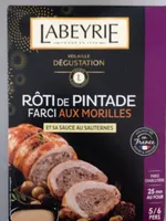 Rôti de pintade farci aux morilles