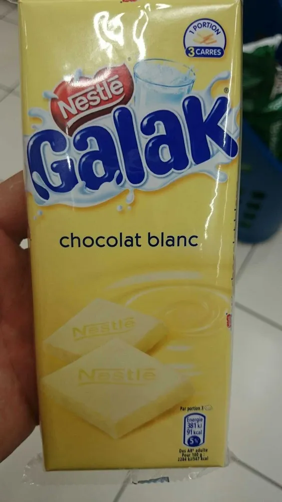 GALAK Chocolat Blanc Tablette 2x100g