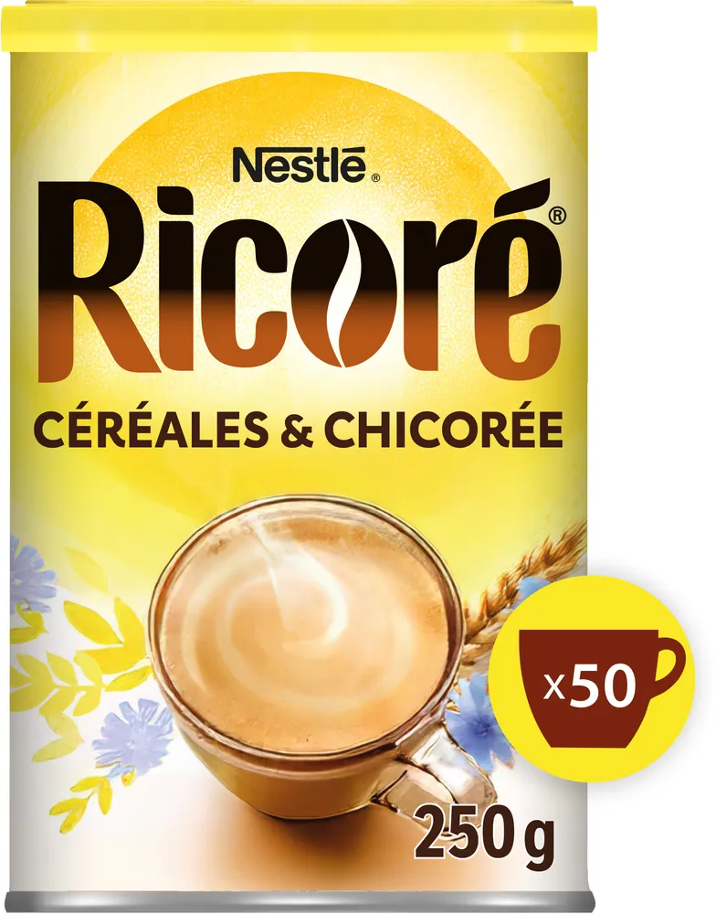 RICORÉ® aux céréales et à la chicorée solubles Boîte 250g