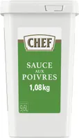 CHEF Sauce aux Poivres - Boîte de 1,08 kg jusqu'à 9,6 L