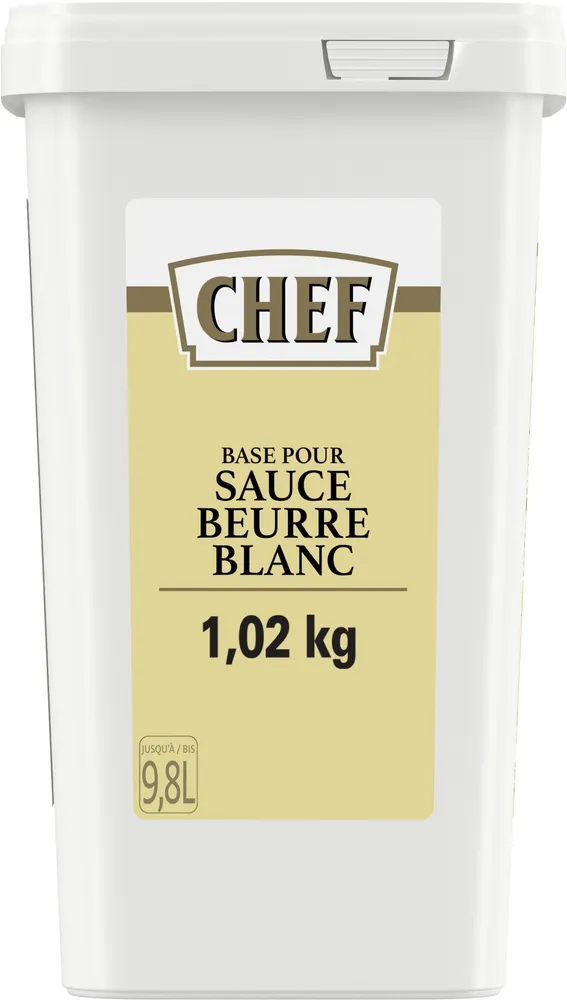 Base pour Sauce Beurre Blanc CHEF Boîte de 1,02 kg pour 9,8 L