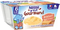 NESTLE P'TIT GOURMAND Biscuit - 4 x 100g - Dès 6 mois