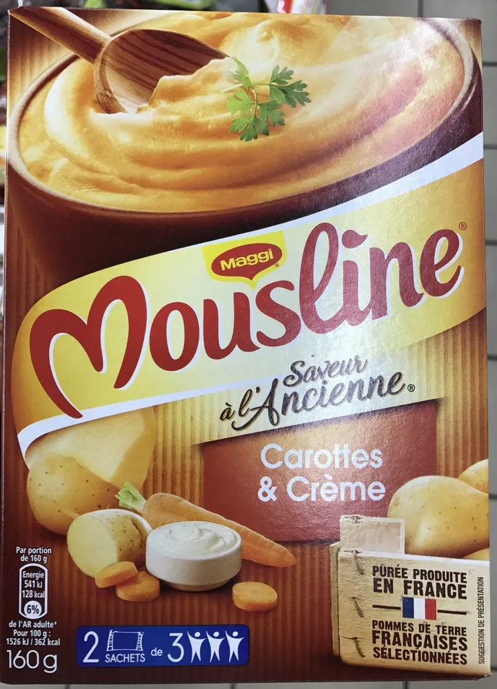 Purée Carottes et Crème