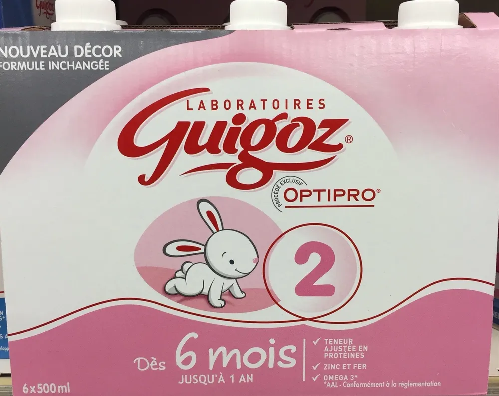 Pack 6X500ML Guigoz 2 Liquide