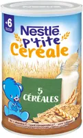 NESTLE P'TITE CEREALE 5 Céréales - Boîte 400g - Dès 6 mois