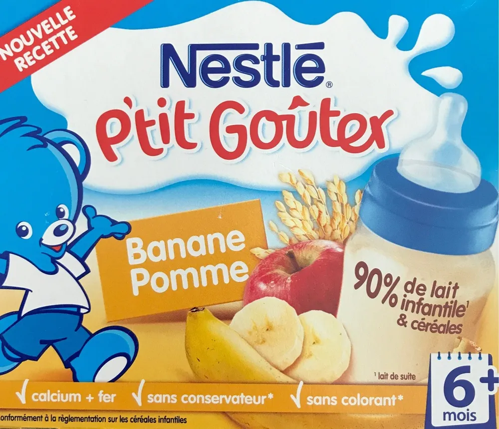 Goûter Lacté Pomme Banane