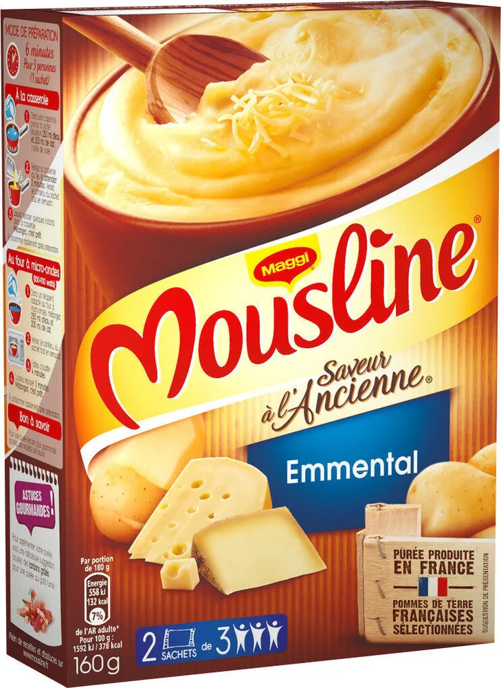 MOUSLINE purée à l'emmental
