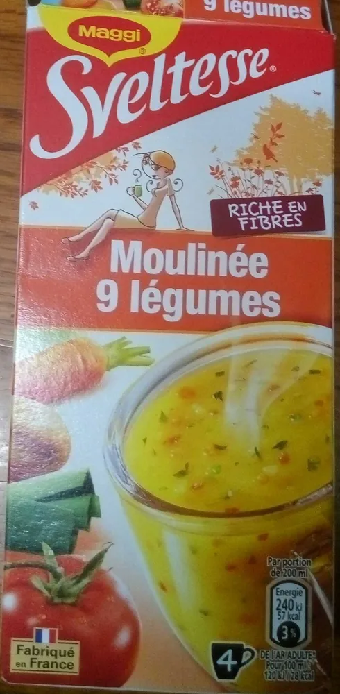 Sveltesse Moulinée aux 9 légumes