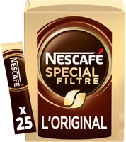 NESCAFÉ SPECIAL FILTRE L'Original, Café Soluble, Boîte de 25 Sticks