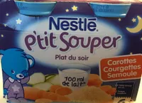 P'tit souper - Carottes Courgettes Semoule, dès 6M