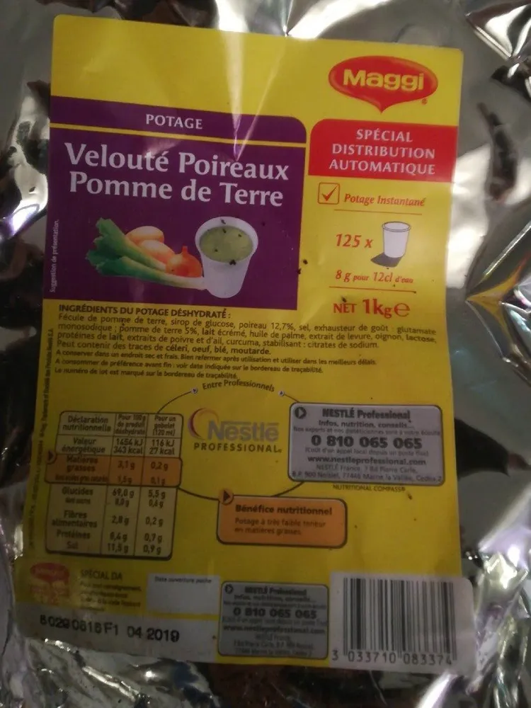 1KG Poche Potage PDT / Poireau Maggi
