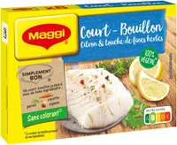 court bouillon, citron et fines herbes