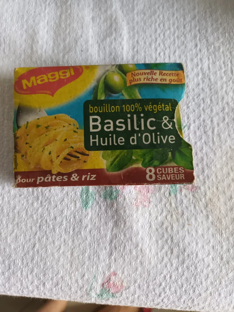 Bouillon basilic huile d'olive