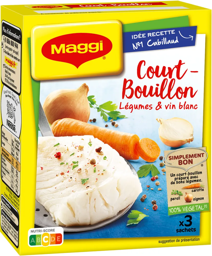 Court-Bouillon MAGGI Légumes Vin Blanc - 3x50g