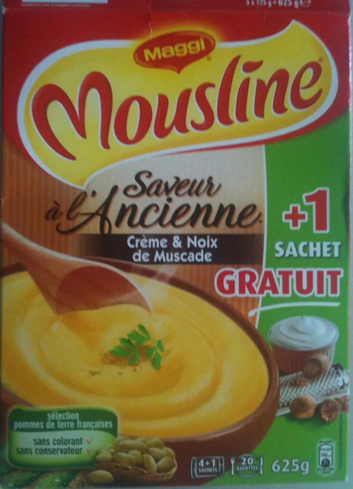 Mousline - Saveur à l'Ancienne - Crème & Noix de Muscade