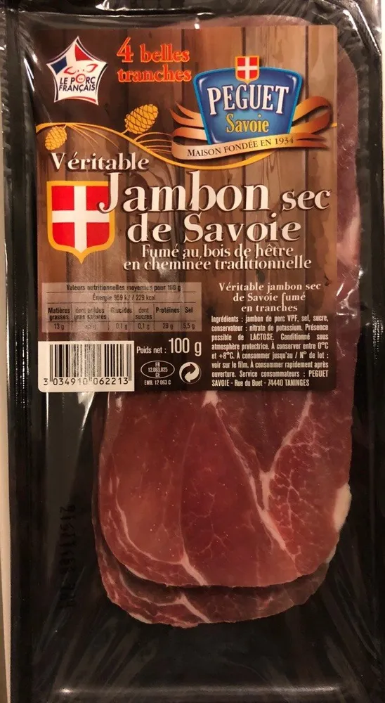 Véritable jambon sec de Savoie