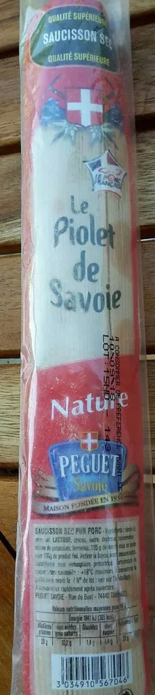 Saucisson sec - Le piolet de Savoie