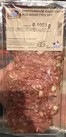 Chiffonade saucisson aux noisettes