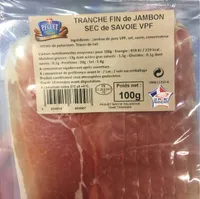 Tranche fin de jambon sec de Savoie VPF