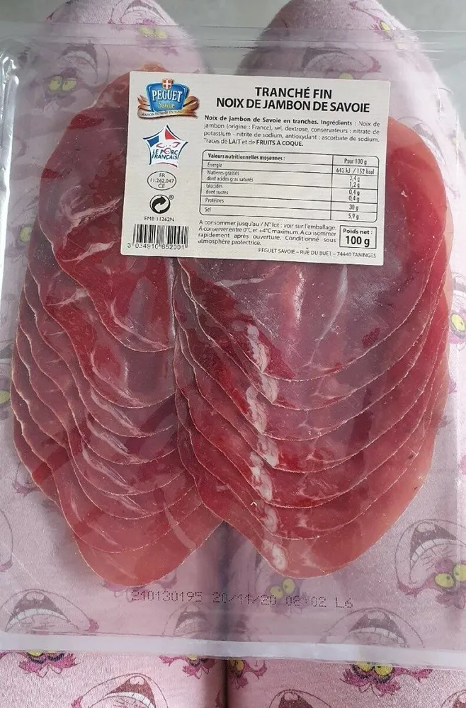 Tranche fin noix de jambon de Savoie