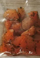 Dés de saumon
