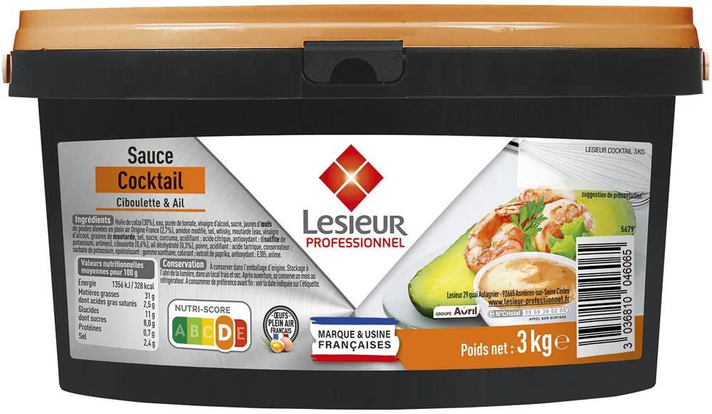Lesieur Professionnel sauce cocktail format seau