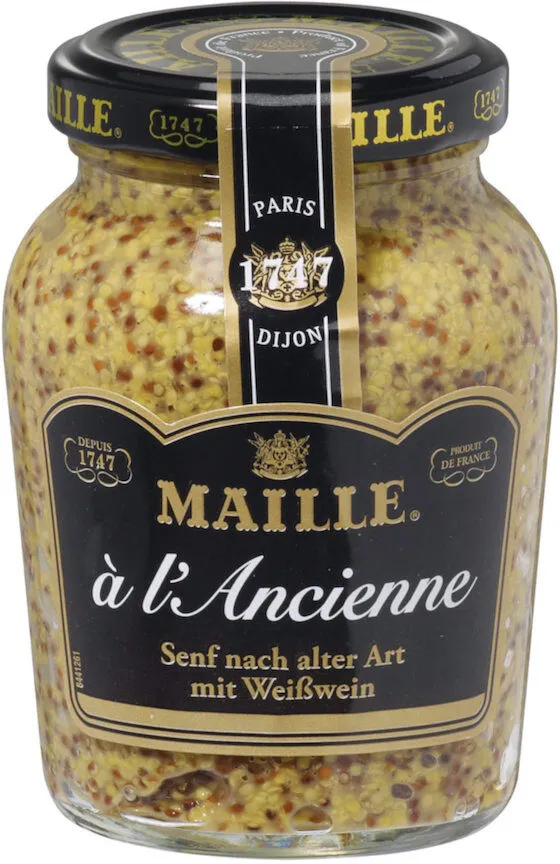 à l'Ancienne Senf nach alter Art mit Weißwein