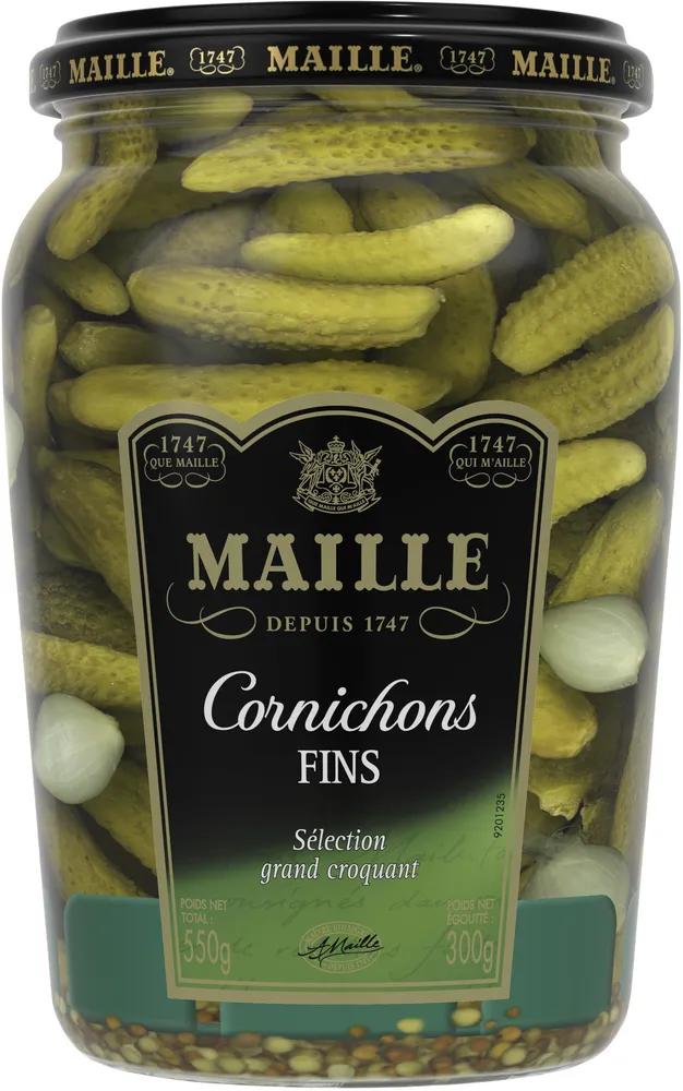 Maille Cornichons Fins Bocal 300g