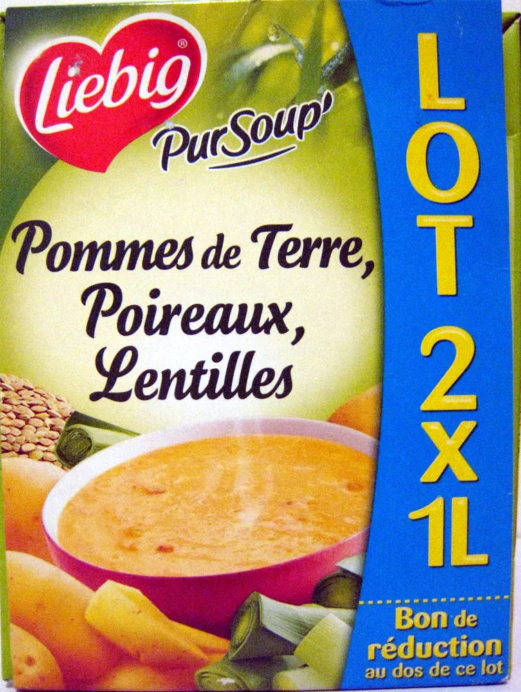 Pommes de Terre, Poireaux, Lentilles (lot de 2 x 1 L)