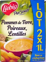 Pommes de Terre, Poireaux, Lentilles (lot de 2 x 1 L)