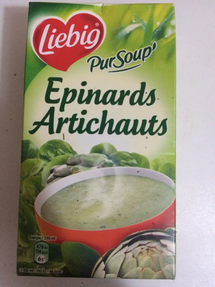 Pur Soup' - Épinards, artichauts