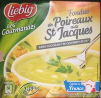 Fondue de poireaux aux St Jacques