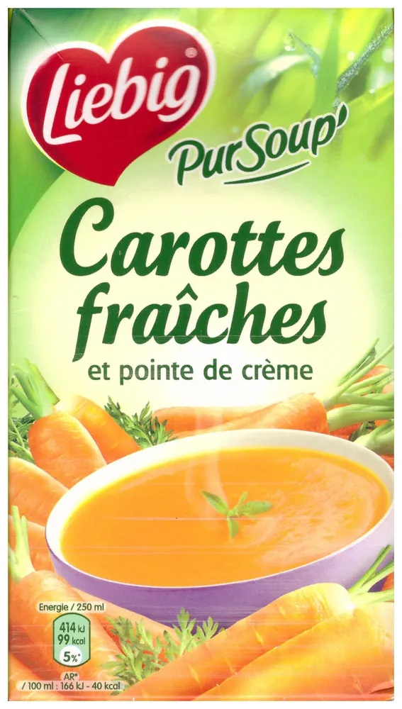 Pur Soup' Carottes fraîches et pointe de crème