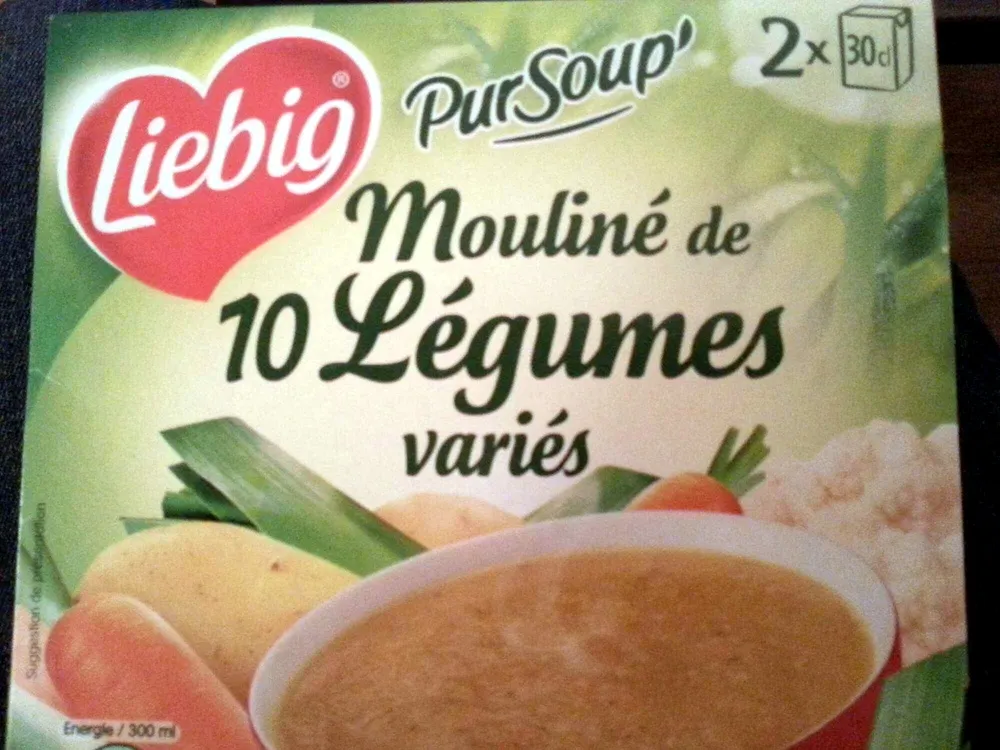 Pur Soup' Mouliné de 10 légumes variés