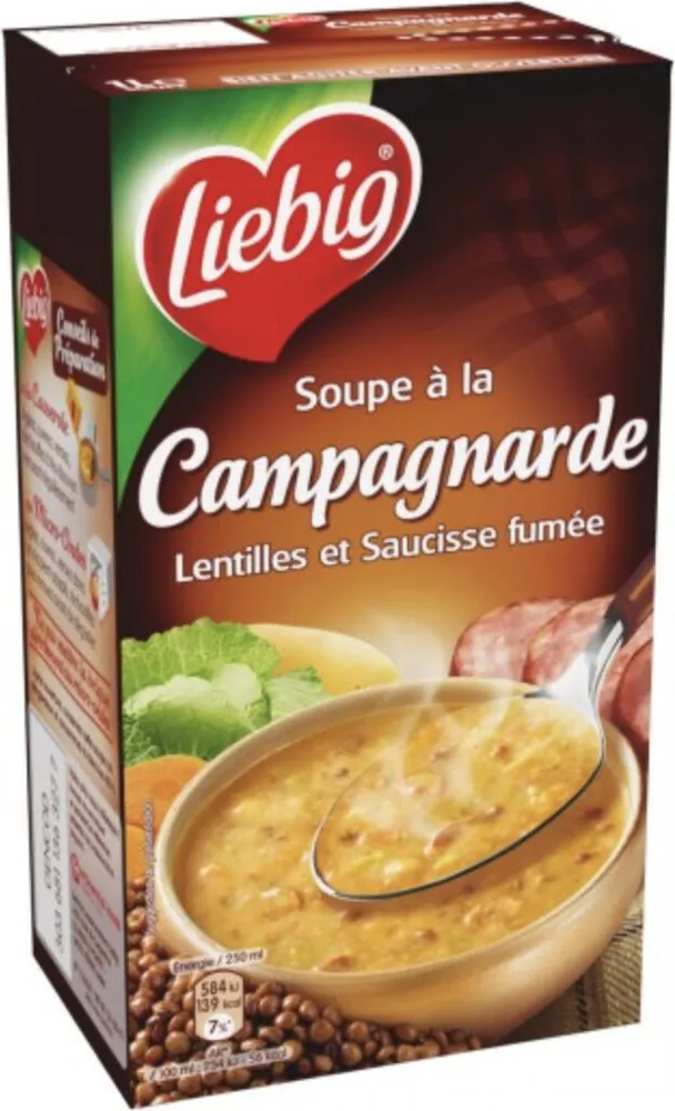 Soupe à la Campagnarde Lentilles et Saucisse fumée