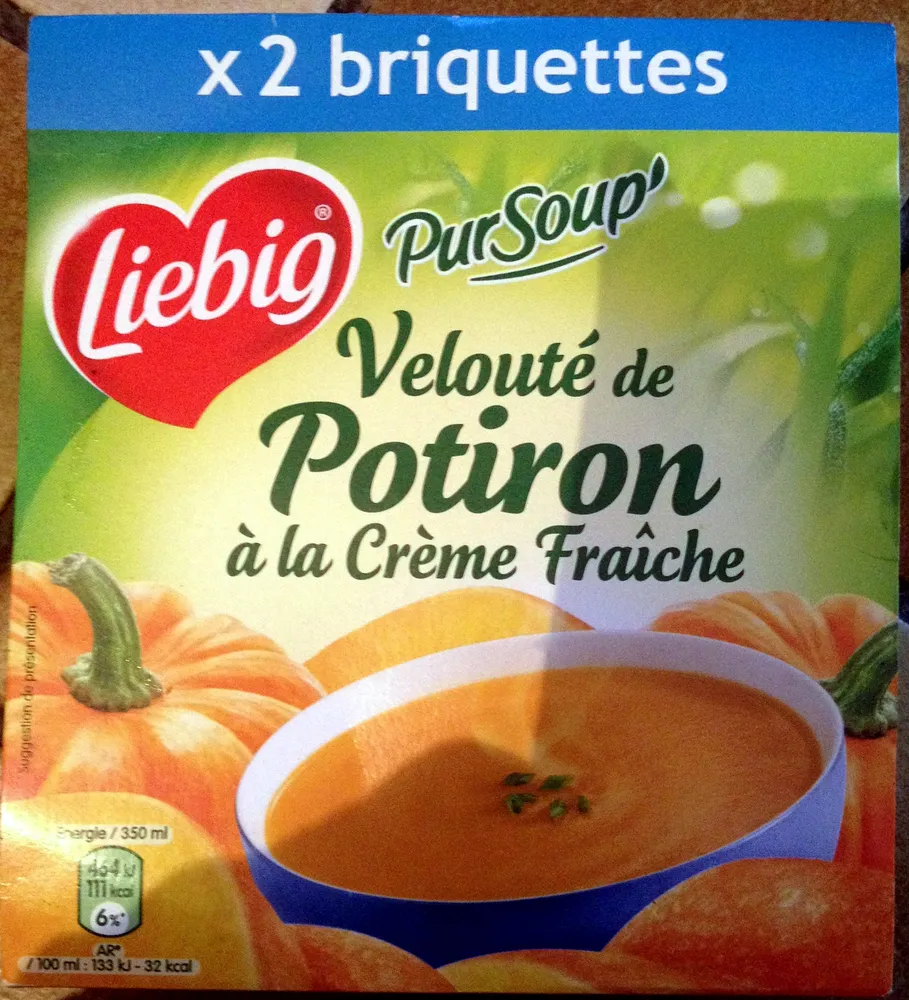 Velouté de potiron à la crème fraîche