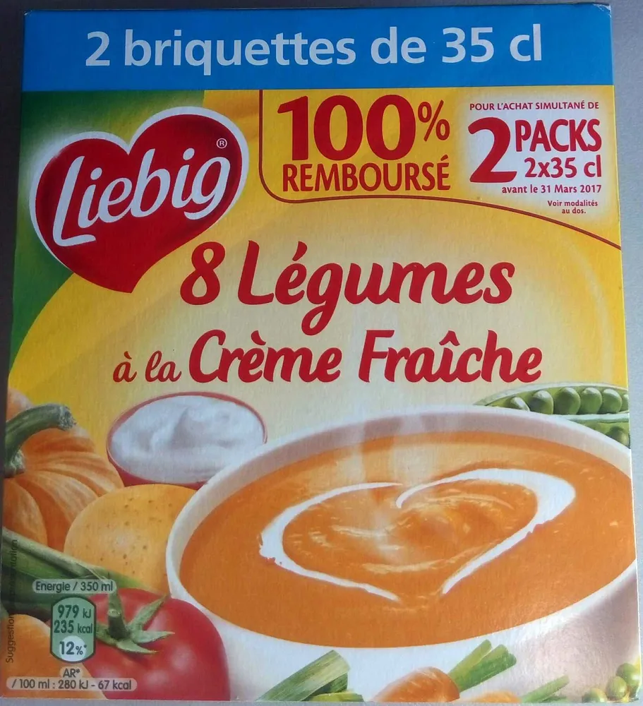 8 Légumes à la Crème fraîche