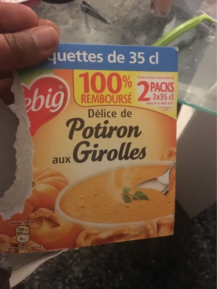 Delice de potiron aux girolle liebig 2x35c