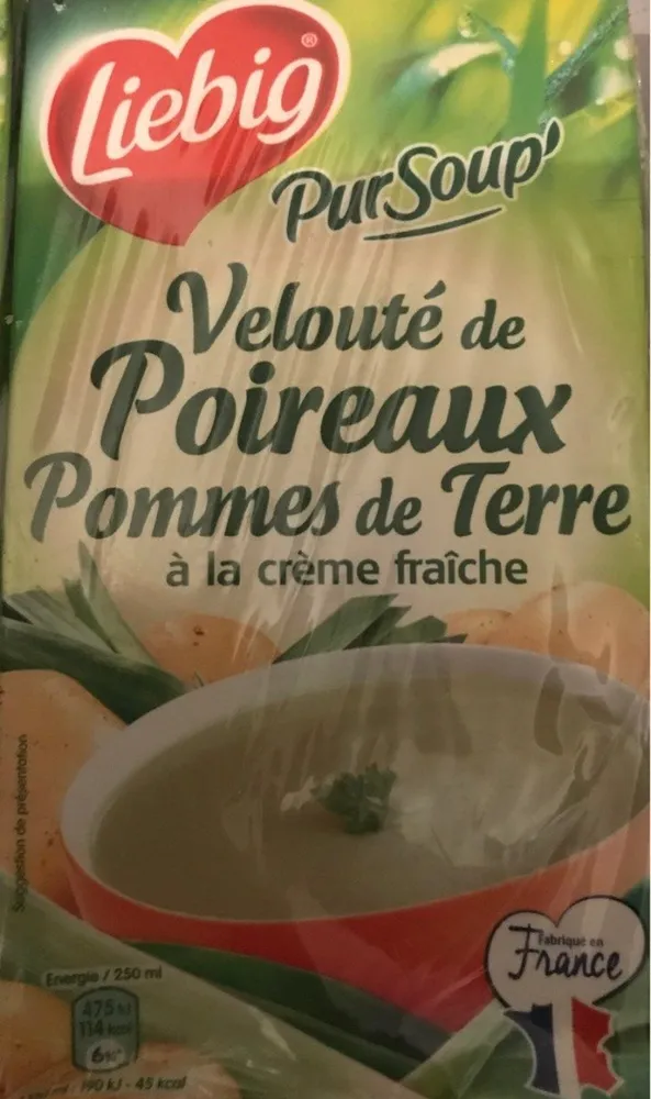 Velouté De Poireaux Pomme de terre à la crème fraiche